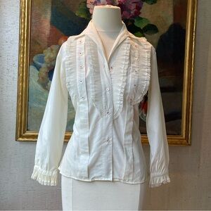 Vintage Ruffle Blouse
